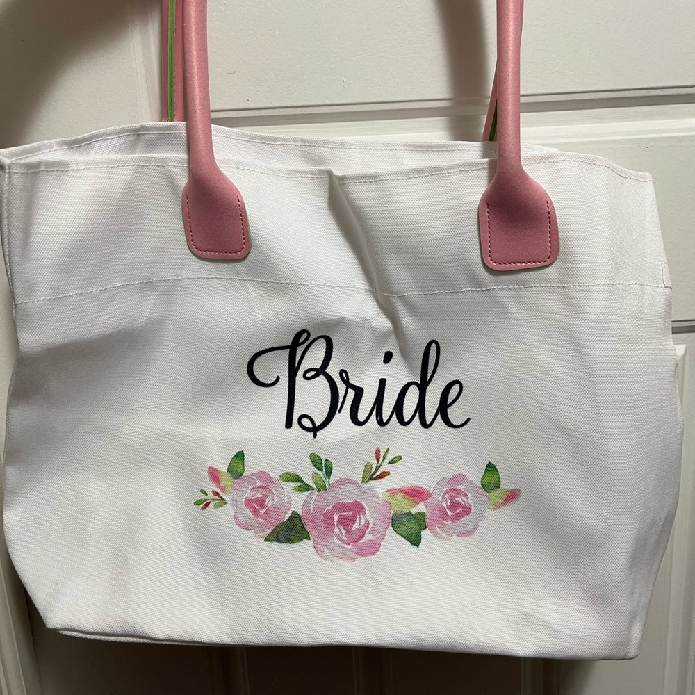 Bride Floral Tote Bag